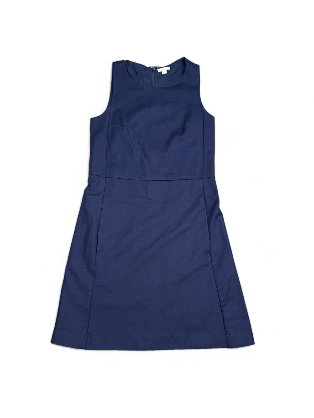 GAP Pleated Midi Dress Womens Size 2 Navy Blue Sleeveless Casual Cocktail
